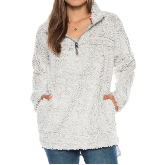 NWT Dylan Teddy Sherpa Pullover (Beige) XS - Picture 9 of 9